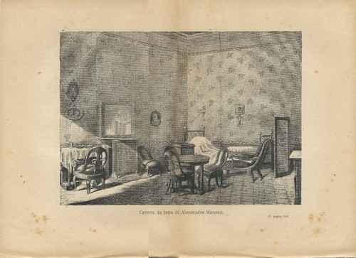 Stampa antica casa manzoni - antica,