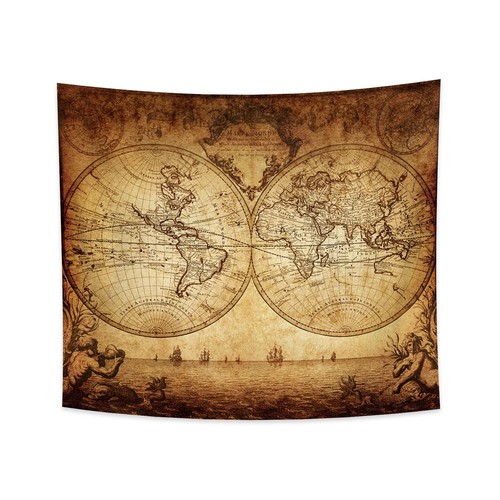 Arazzo mappa vintage per - arazzo,