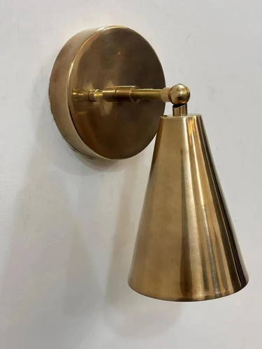 Applique parete cono ottone - applique,